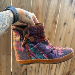 Aldo Aztec Print Multicolored Sneaker Booties